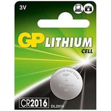1 шт. Літієва батарея таблеткового типу CR2016 GP 3V/90mAh