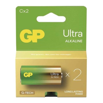 2 шт. щелочных батареек C GP ULTRA 1,5 В