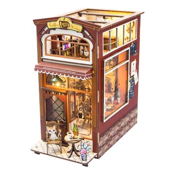 2Kids Toys - 3D-головоломка светодиодная подставка для книг Кофейня 2xAAA