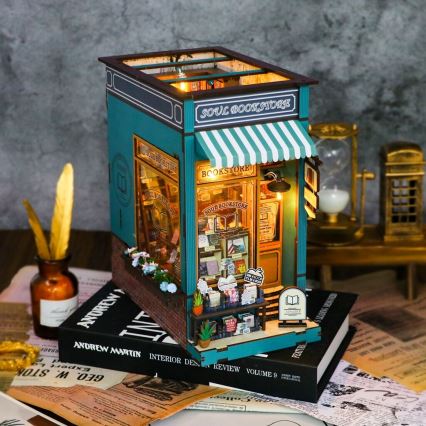 2Kids Toys - 3D пазл LED Книжкова підставка Книгарня душі 2xAAA
