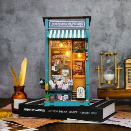2Kids Toys - 3D пазл LED Книжкова підставка Книгарня душі 2xAAA
