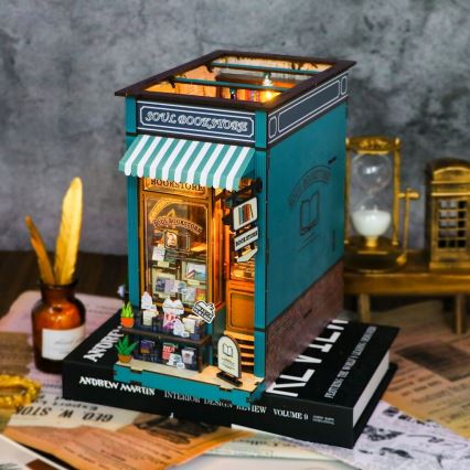 2Kids Toys - 3D пазл LED Подставка для книг Книжный магазин Душа 2xAAA