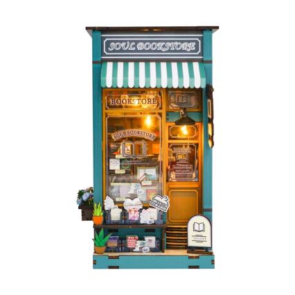 2Kids Toys - 3D пазл LED Подставка для книг Книжный магазин Душа 2xAAA