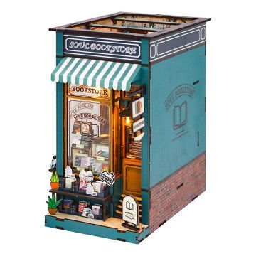 2Kids Toys - 3D пазл LED Книжкова підставка Книгарня душі 2xAAA