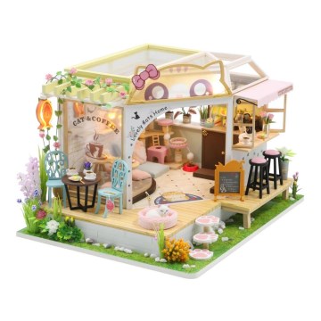2Kids Toys - Детский домик Кошачья кофейня с садом 2xAAA