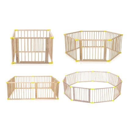 2Kids Toys - Дерев'яний дитячий манеж XXL 210x210 cm бежевий