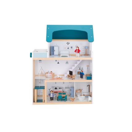 2Kids Toys - Деревʼяний ляльковий будиночок Barbora