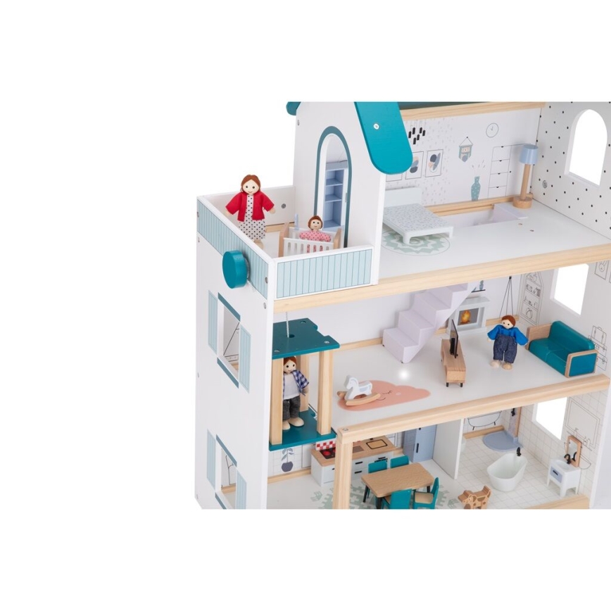 2Kids Toys - Деревʼяний ляльковий будиночок Barbora