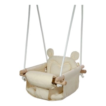 2Kids Toys - Детские текстильные качели кремовый/бук