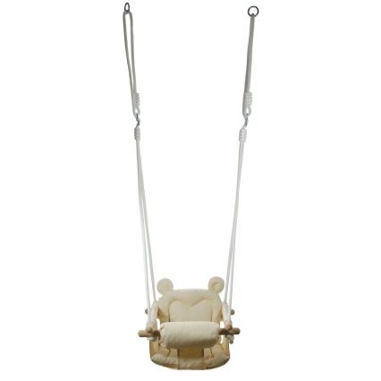 2Kids Toys - Детские текстильные качели кремовый/бук