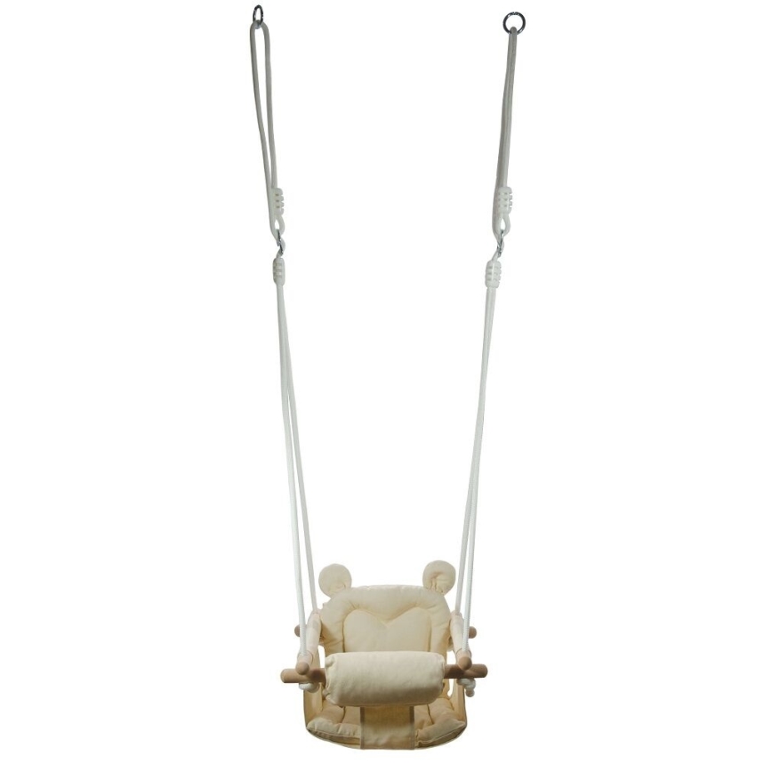 2Kids Toys - Детские текстильные качели кремовый/бук