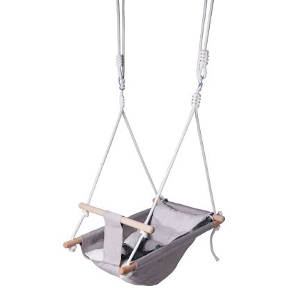 2Kids Toys - Дитяча текстильна гойдалка для малюків сірий