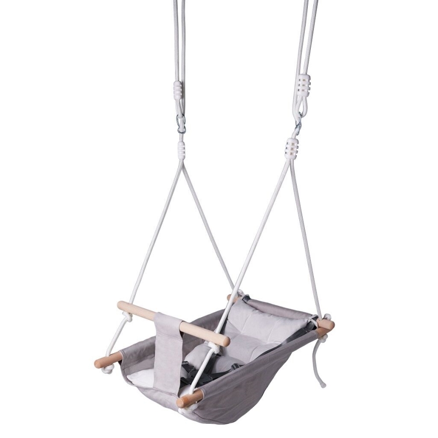 2Kids Toys - Дитяча текстильна гойдалка для малюків сірий