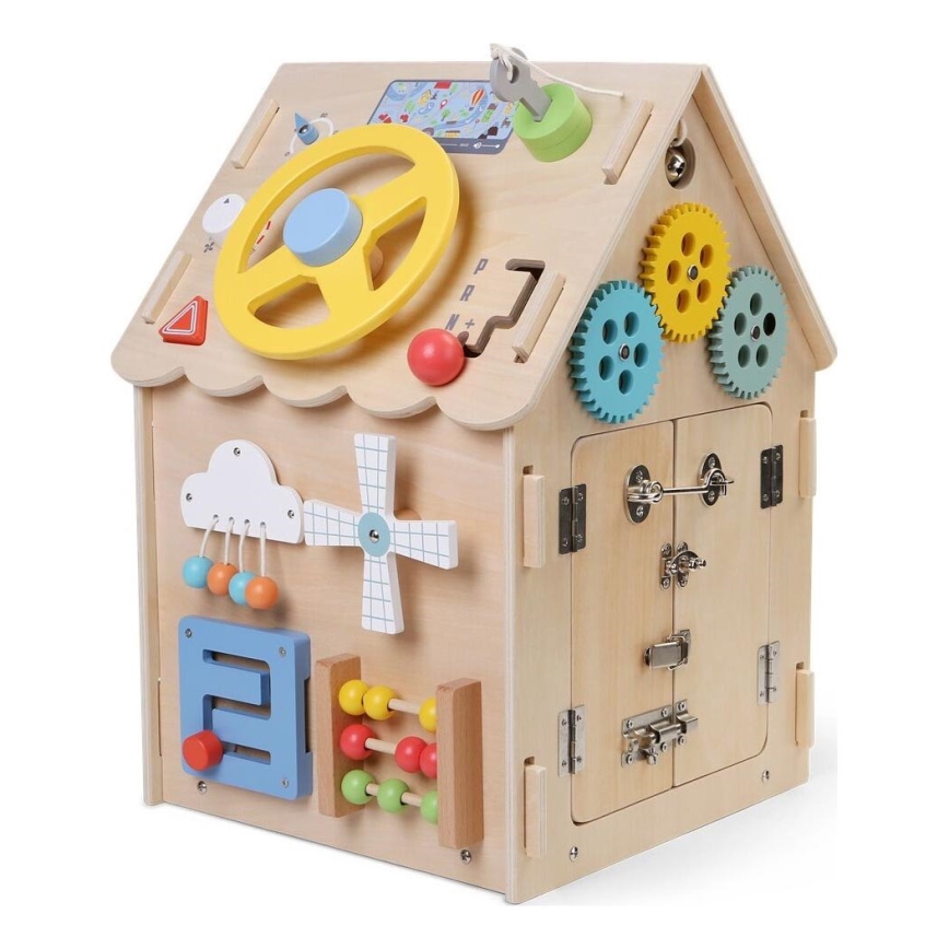 2Kids Toys - Доска с активностями дом бежевый
