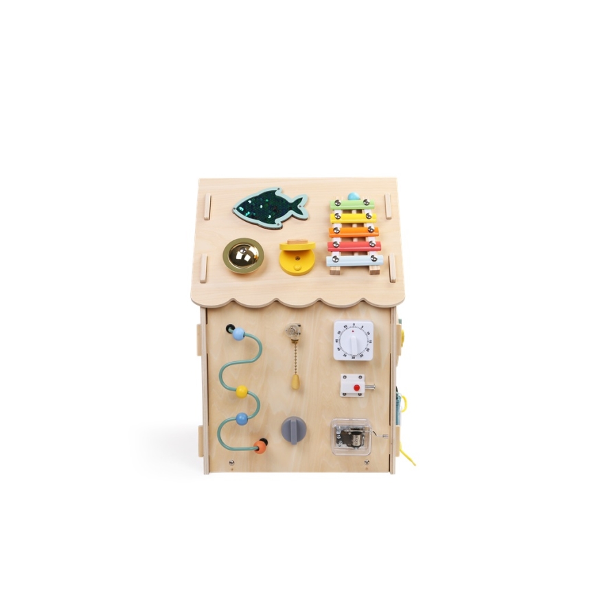 2Kids Toys - Доска с активностями дом бежевый