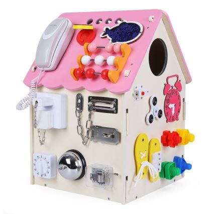 2Kids Toys - Доска с активностями дом розовый