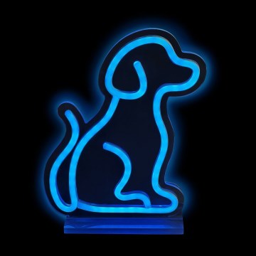2Kids Toys - LED Неонова настільна прикраса LED/5W/USB собака