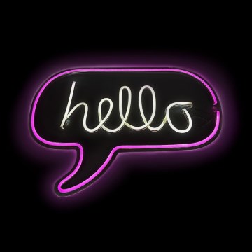 2Kids Toys - LED Неонове оздоблення стін LED/5W/USB hello
