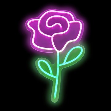 2Kids Toys - LED Неонове оздоблення стін LED/5W/USB троянда