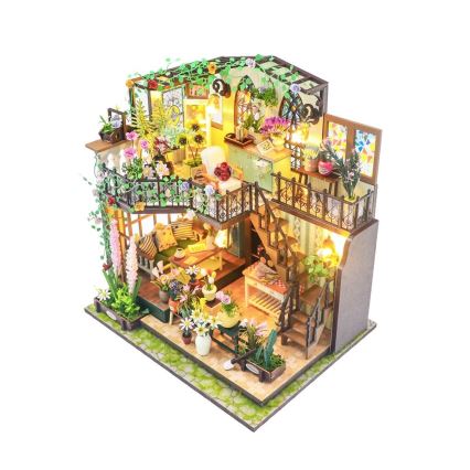 2Kids Toys - Мініатюра будиночка Darcyin квітковий будинок 2xAAA