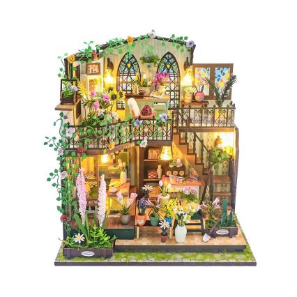 2Kids Toys - Мініатюра будинку Квітковий будинок Дарсі 2xAAA