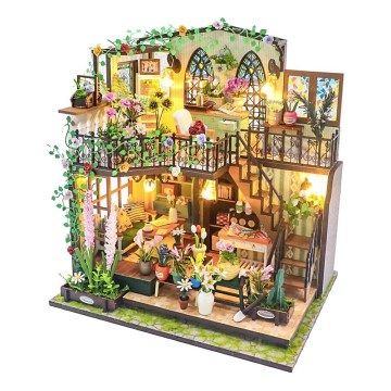 2Kids Toys - Миниатюрный дом Цветочный домик Дарси 2xAAA