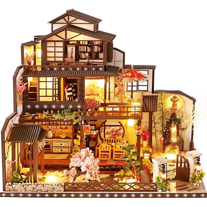 2Kids Toys - Миниатюрный дом Роскошная вилла с сакурой 2xAAA