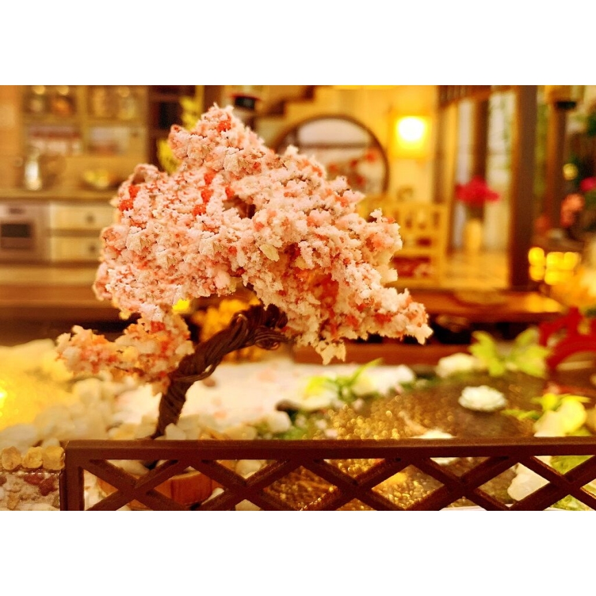 2Kids Toys - Миниатюра домика Роскошная сакуровая вилла 2xAAA