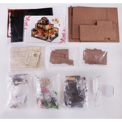 2Kids Toys - Миниатюра домика Роскошная сакуровая вилла 2xAAA