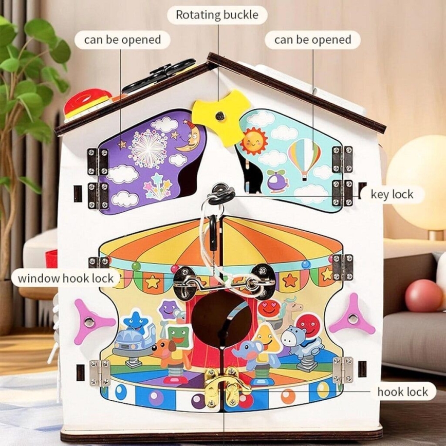 2Kids Toys - развивающая доска «домик», белая