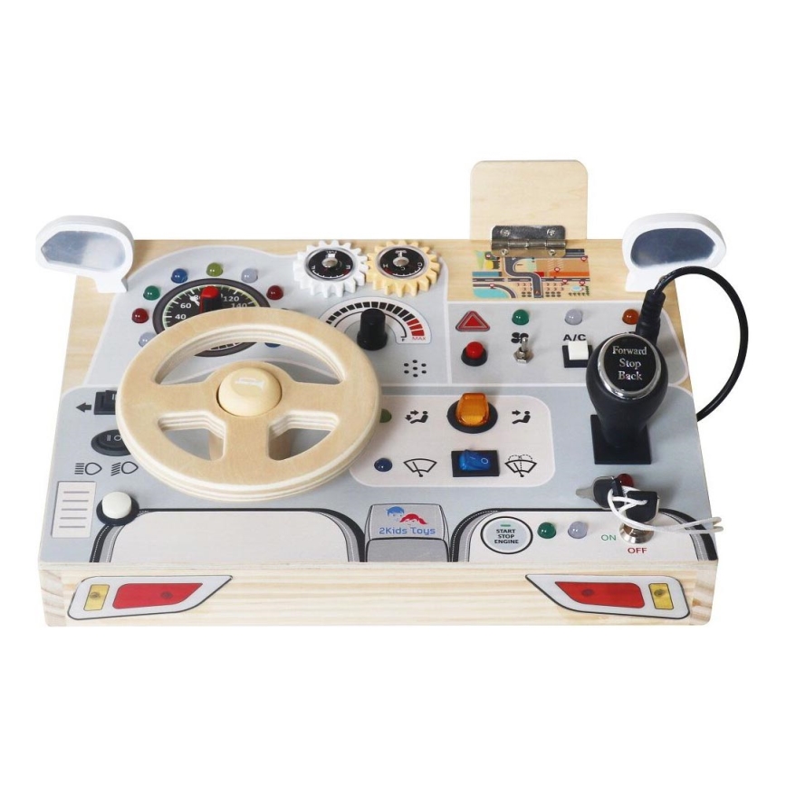 2Kids Toys - Розвивальна ігрова панель у вигляді автомобіля 3xAAA