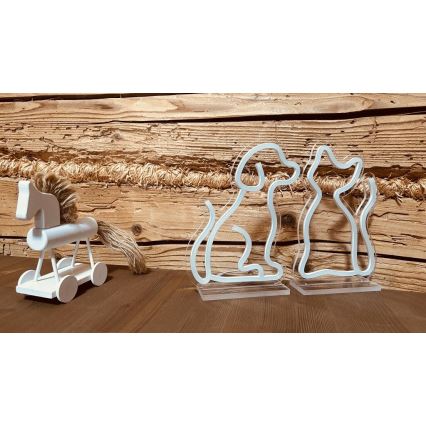 2Kids Toys - Стильный неоновый настольный LED-светильник LED/5W/USB, собака