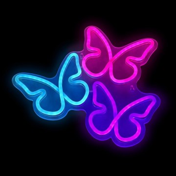 2Kids Toys - Светодиодное неоновое настенное украшение LED/5W/USB бабочки