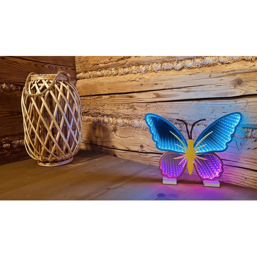 2Kids Toys - Светодиодное неоновое настольное украшение LED/5W/USB бабочка