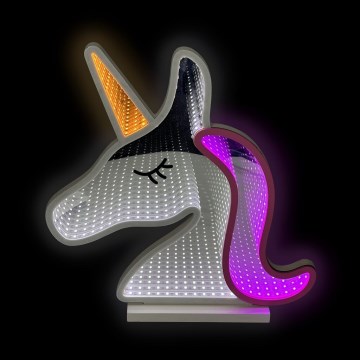 2Kids Toys - Светодиодное неоновое настольное украшение LED/5W/USB единорог