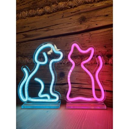 2Kids Toys - Светодиодное неоновое настольное украшение LED/5W/USB кот