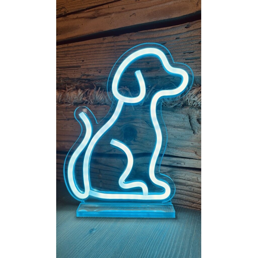 2Kids Toys - Светодиодное неоновое столик украшение LED/5W/USB собака