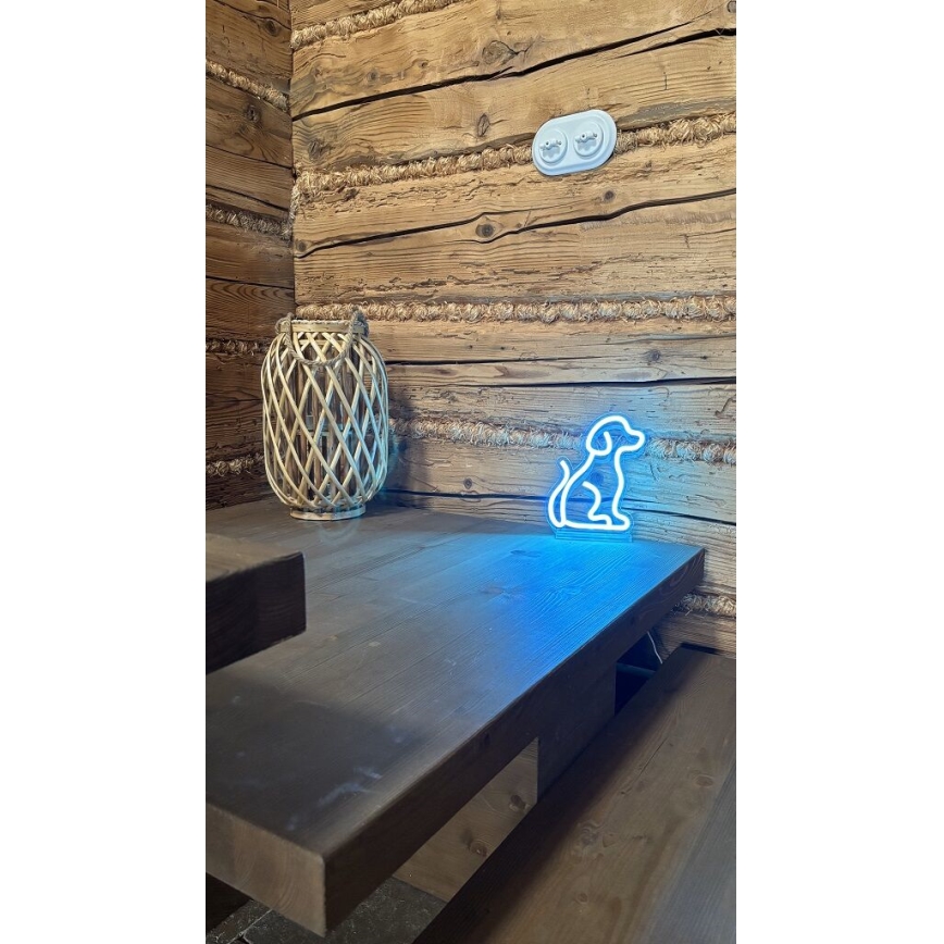 2Kids Toys - Светодиодное неоновое столик украшение LED/5W/USB собака