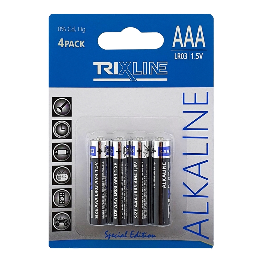 4 шт. Лужна батарейка AAA 1,5V