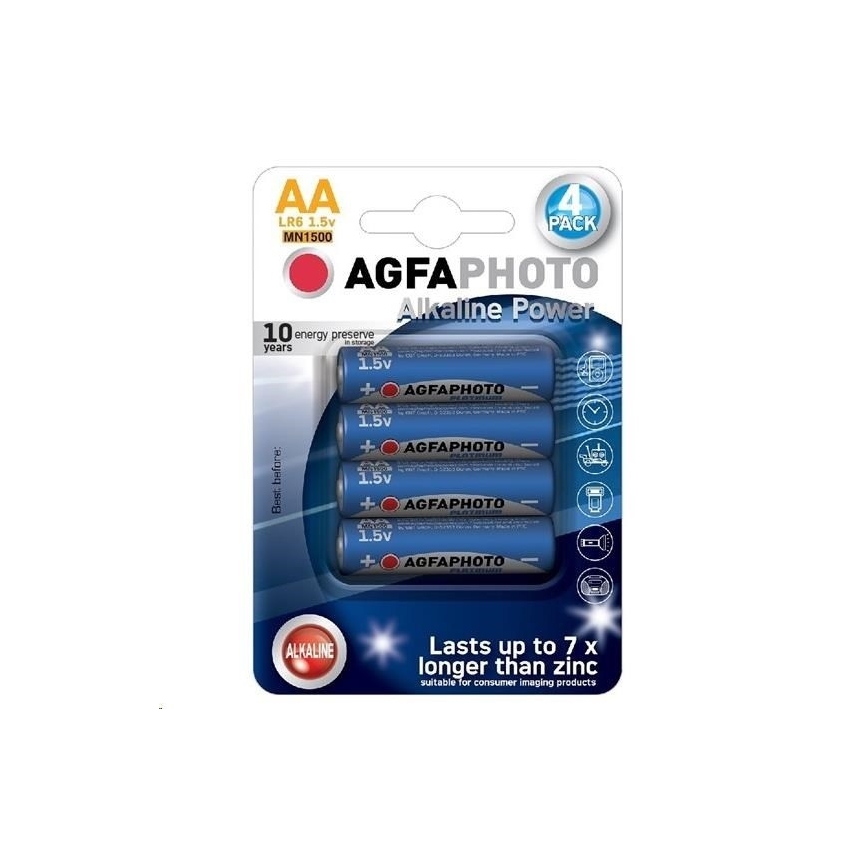 4 шт. Лужна батарея AA 1,5V
