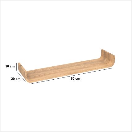 5five - Настенная полка KAPTO 80x20 cm коричневая