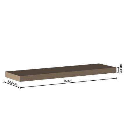 5five - Настінна полиця HYLE 80x24 cm дуб