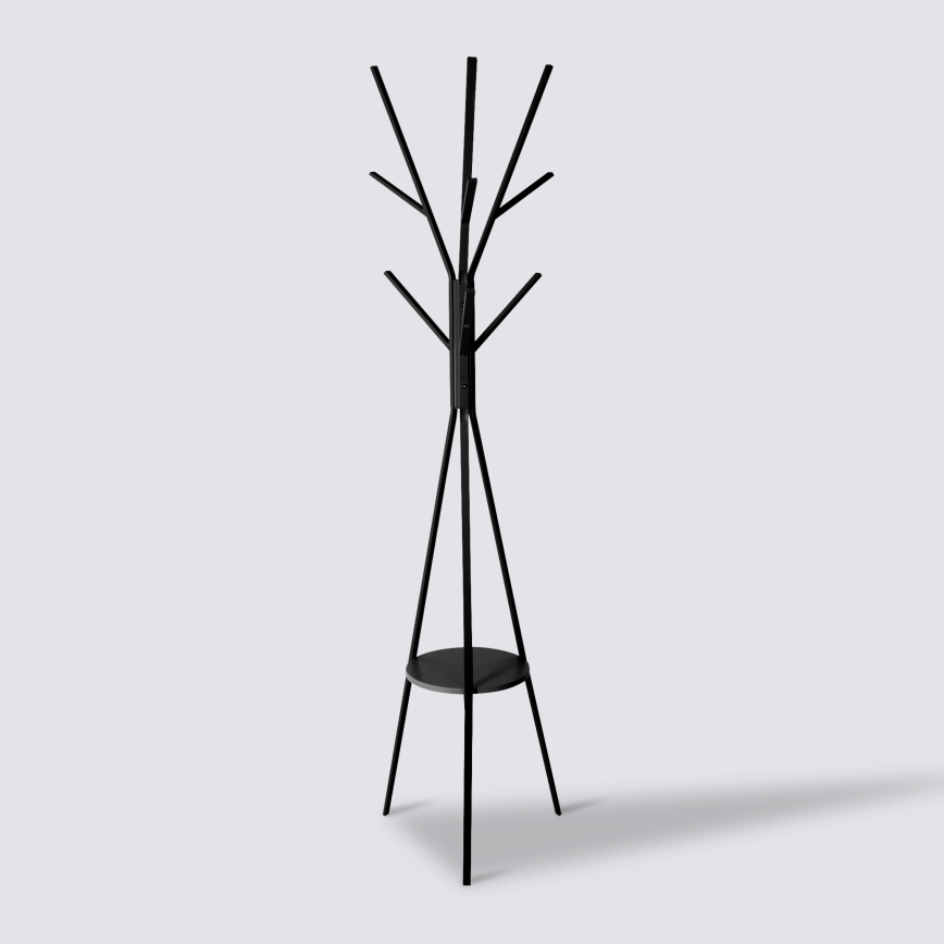 5five - Підлогова вішалка TASO 180x44 см чорна