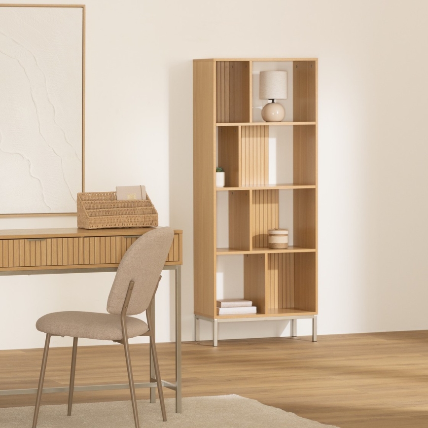 5five - Книжкова шафа GRID 63x159x30 см коричнева