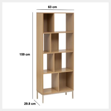 5five - Книжкова шафа GRID 63x159x30 см коричнева