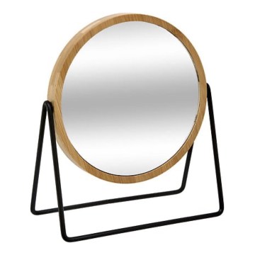 5five - Косметическое зеркало SWING, 20,5x17,5 см, круглое, из бамбука