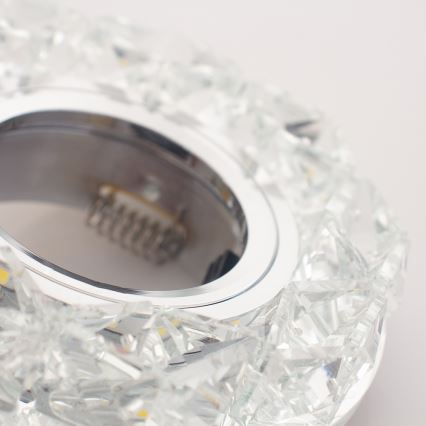 Emithor 71094 - Світлодіодний вбудований світильник CRYSTAL FIX 1xGU10/50W + LED/3W STRIPE
