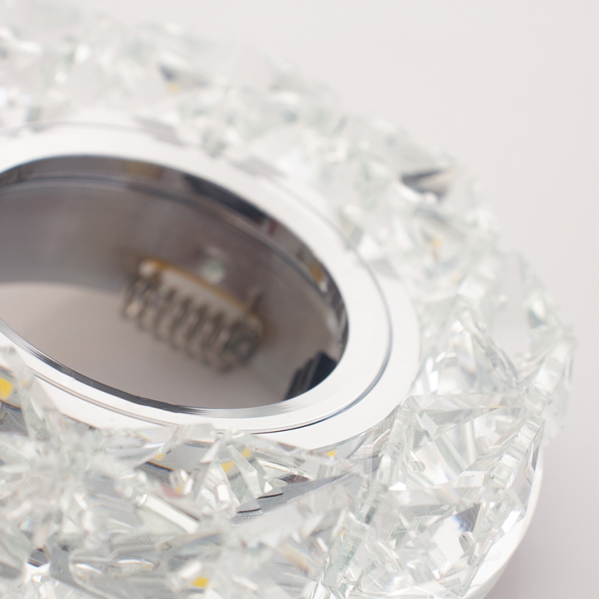 Emithor 71094 - Світлодіодний вбудований світильник CRYSTAL FIX 1xGU10/50W + LED/3W STRIPE