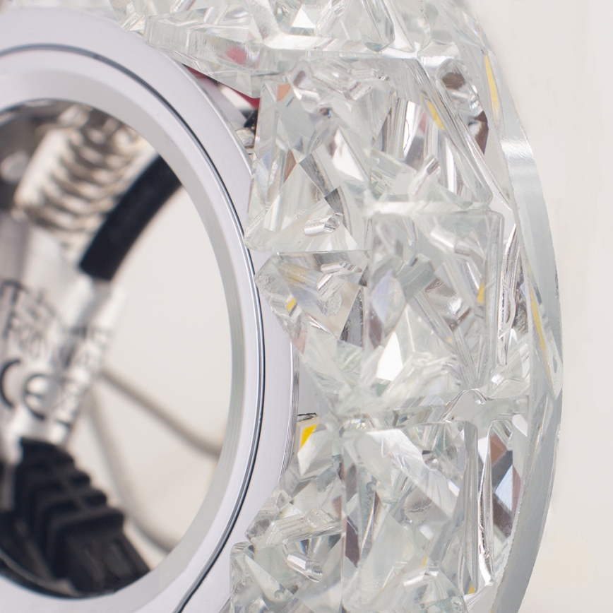 Emithor 71094 - Світлодіодний вбудований світильник CRYSTAL FIX 1xGU10/50W + LED/3W STRIPE