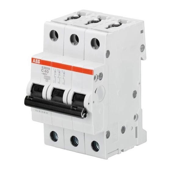 ABB 2CDS273001R0204 - Автоматичний вимикач 3-фазний S203M-C20 230V